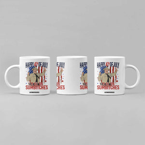 Happy 4th Of July To All You Sumbitches Coffee Mug Funny USA 250th Anniversary Independence Day
