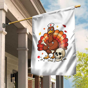 Funny Thanksgiving Nurse Turkey Garden Flag Fall RN TS14 Print Your Wear
