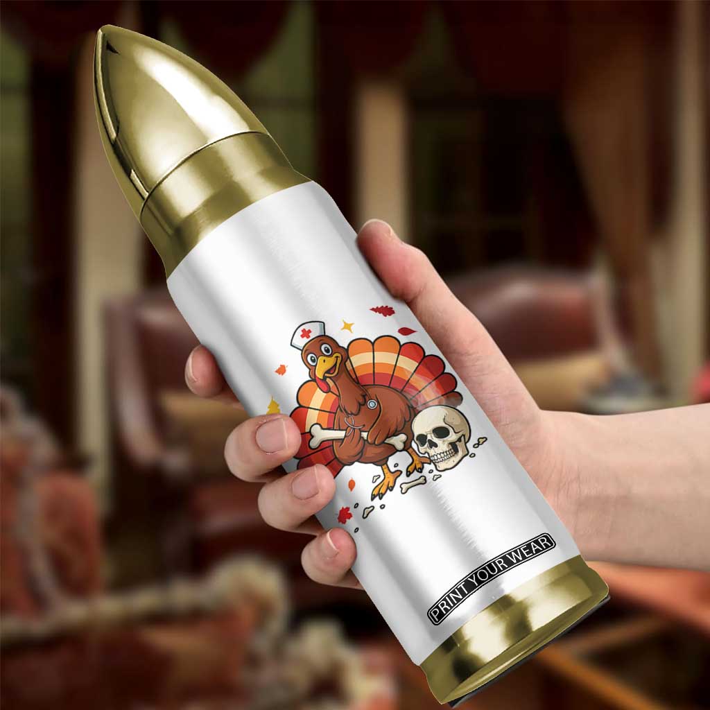 Funny Thanksgiving Nurse Turkey Bullet Tumbler Fall RN TS14 Print Your Wear