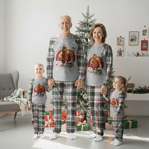 Funny Thanksgiving Nurse Turkey Plaid Pajama Set Fall RN - Print Your Wear