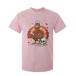 Funny Thanksgiving Nurse Turkey T Shirt For Kid Fall RN TS14 Light Pink Print Your Wear
