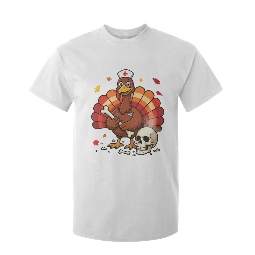 Funny Thanksgiving Nurse Turkey T Shirt For Kid Fall RN - Print Your Wear
