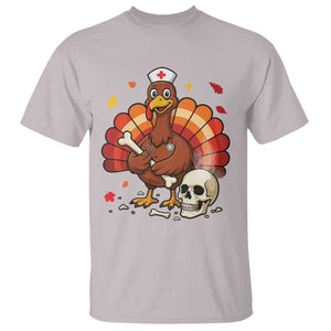 Funny Thanksgiving Nurse Turkey T Shirt Fall RN - Print Your Wear