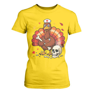 Funny Thanksgiving Nurse Turkey T Shirt For Women Fall RN - Print Your Wear