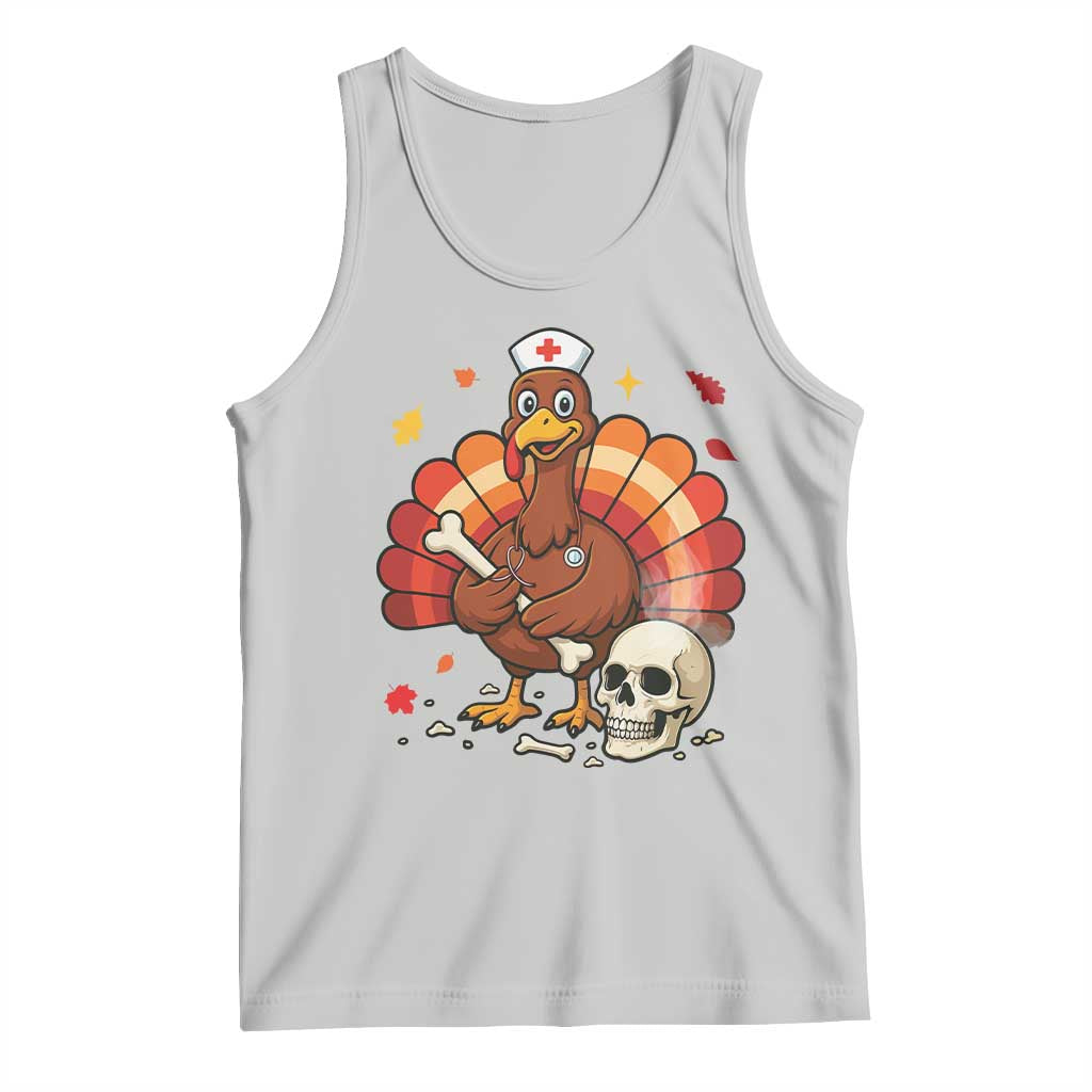 Funny Thanksgiving Nurse Turkey Tank Top Fall RN - Print Your Wear