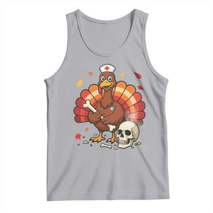 Funny Thanksgiving Nurse Turkey Tank Top Fall RN - Print Your Wear