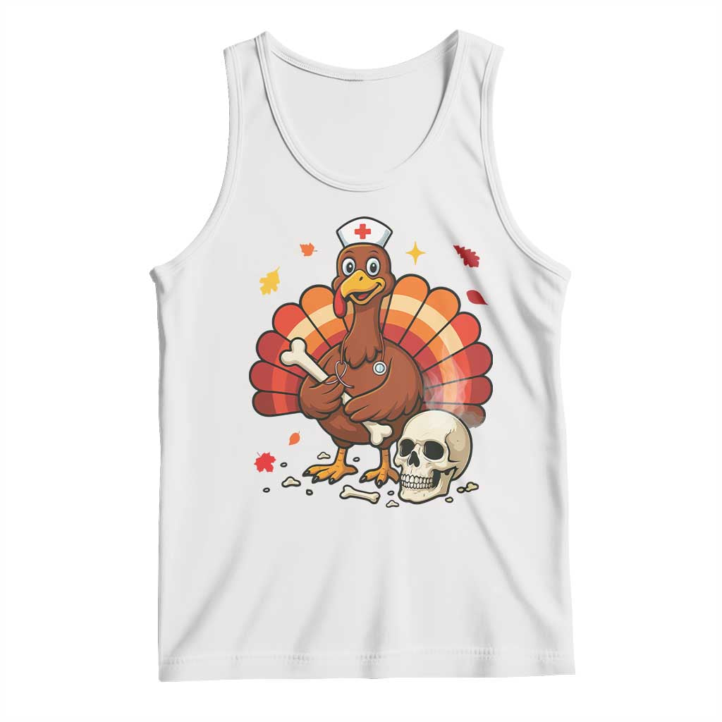 Funny Thanksgiving Nurse Turkey Tank Top Fall RN - Print Your Wear
