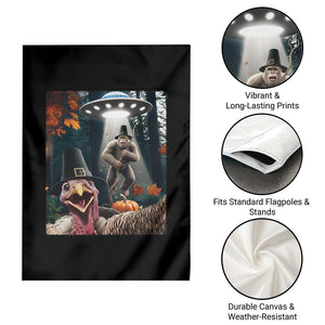 Thanksgiving Funny Bigfoot Turkey Selfie Garden Flag TS14 Print Your Wear
