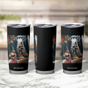 Thanksgiving Funny Bigfoot Turkey Selfie Tumbler Cup TS14 Print Your Wear