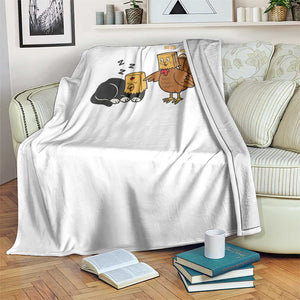 Funny Thanksgiving Throw Blanket Turkey Fake Cat Meow TS14 Print Your Wear