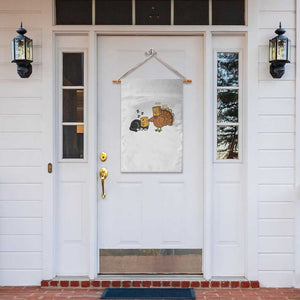 Funny Thanksgiving Garden Flag Turkey Fake Cat Meow TS14 Print Your Wear