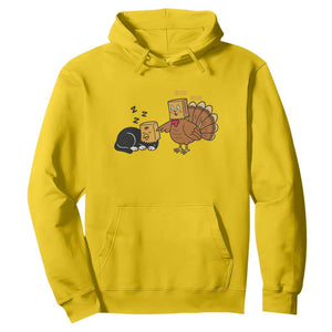 Funny Thanksgiving Hoodie Turkey Fake Cat Meow TS14 Daisy Print Your Wear