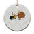 Funny Thanksgiving Ceramic Ornament Turkey Fake Cat Meow TS14 1pc Christmas Plaid Print Your Wear