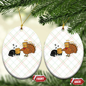Funny Thanksgiving Ceramic Ornament Turkey Fake Cat Meow TS14 Print Your Wear