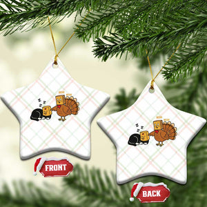 Funny Thanksgiving Ceramic Ornament Turkey Fake Cat Meow TS14 Print Your Wear