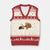 Funny Thanksgiving V-Neck Knit Sweater Vest Turkey Fake Cat Meow TS14 Beige Red Print Your Wear