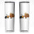 Funny Thanksgiving Skinny Tumbler Turkey Fake Cat Meow TS14 White Print Your Wear