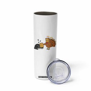 Funny Thanksgiving Skinny Tumbler Turkey Fake Cat Meow TS14 Print Your Wear