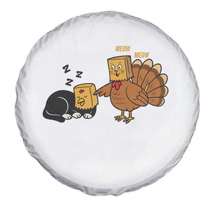 Funny Thanksgiving Spare Tire Cover Turkey Fake Cat Meow TS14 Print Your Wear