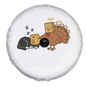 Funny Thanksgiving Spare Tire Cover Turkey Fake Cat Meow TS14 Print Your Wear