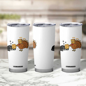 Funny Thanksgiving Tumbler Cup Turkey Fake Cat Meow TS14 Print Your Wear