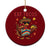 Funny Turkey Thanksgiving Ceramic Ornament Eat Tacos TS14 1pc Red Print Your Wear