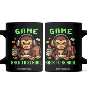 Funny Video Game Coffee Mug Cute Monkey Back To School TS14 Black Print Your Wear