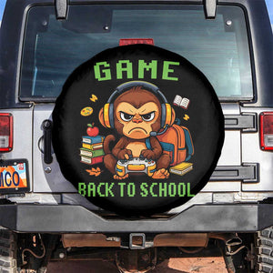 Funny Video Game Spare Tire Cover Cute Monkey Back To School TS14 No hole Black Print Your Wear