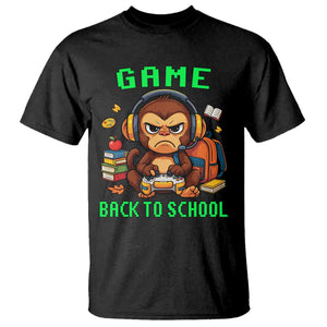 Funny Video Game T Shirt Cute Monkey Back To School TS14 Black Print Your Wear