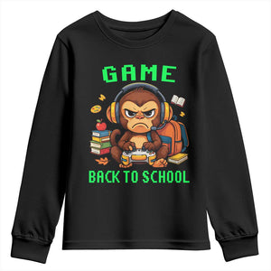 Funny Video Game Youth Sweatshirt Cute Monkey Back To School TS14 Black Print Your Wear