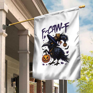 F Caw F Black Crow Halloween Meme Garden Flag TS14 Print Your Wear