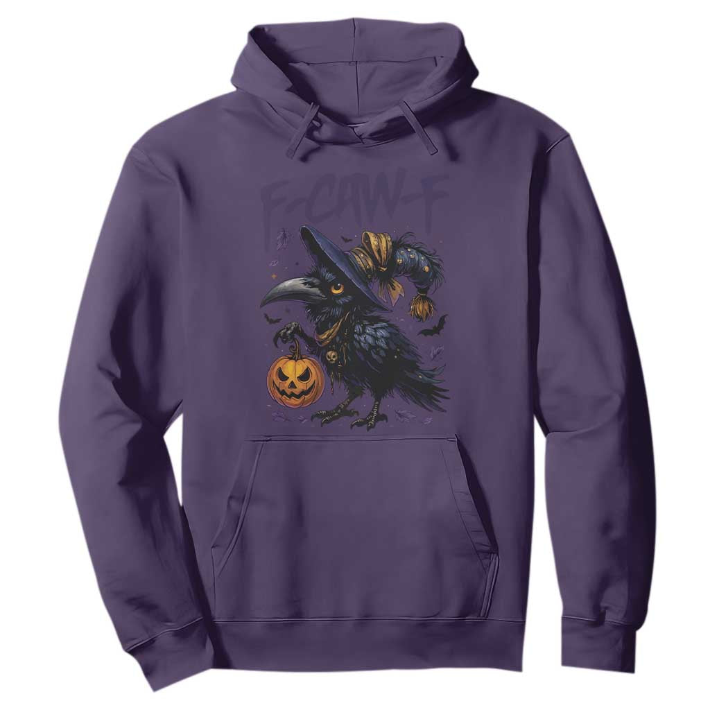 F Caw F Black Crow Halloween Meme Hoodie TS14 Purple Print Your Wear