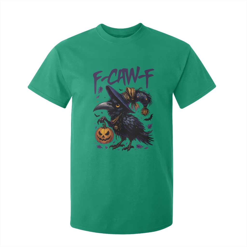 F Caw F Black Crow Halloween Meme T Shirt For Kid TS14 Irish Green Print Your Wear