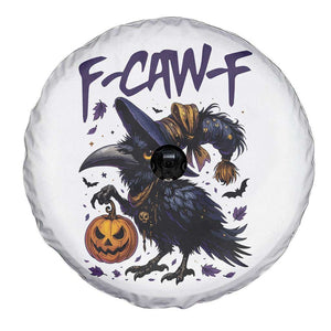 F Caw F Black Crow Halloween Meme Spare Tire Cover TS14 Print Your Wear