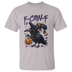 F Caw F Black Crow Halloween Meme T Shirt TS14 Ice Gray Print Your Wear