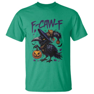 F Caw F Black Crow Halloween Meme T Shirt TS14 Irish Green Print Your Wear