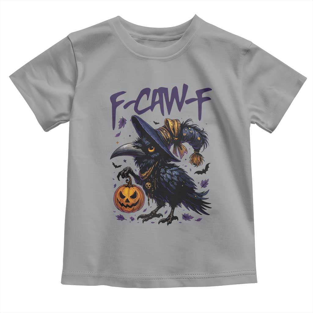 F Caw F Black Crow Halloween Meme Toddler T Shirt TS14 Sport Gray Print Your Wear