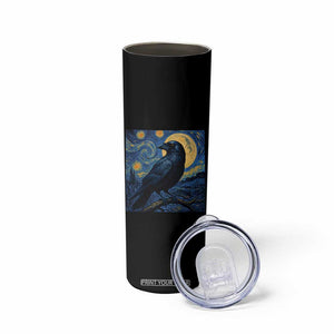Starry Night Raven Moon Van Gogh Skinny Tumbler TS14 Print Your Wear