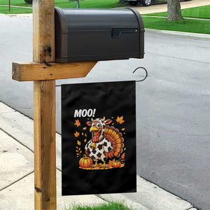 Funny Thanksgiving Garden Flag Turkey Moo TS14 Print Your Wear