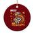 Funny Thanksgiving Ceramic Ornament Turkey Moo TS14 1pc Red Print Your Wear