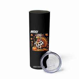 Funny Thanksgiving Skinny Tumbler Turkey Moo TS14 Print Your Wear