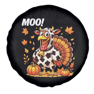 Funny Thanksgiving Spare Tire Cover Turkey Moo TS14 Print Your Wear