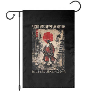 Flight was Never an Option Samurai Penguin Japanese Garden Flag Vintage Graphic Ukiyo-e Art Funny TS14 Black Print Your Wear