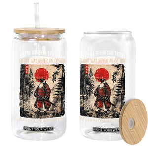 Flight was Never an Option Samurai Penguin Japanese Glass Can Vintage Graphic Ukiyo-e Art Funny TS14 Print Your Wear