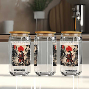 Flight was Never an Option Samurai Penguin Japanese Glass Can Vintage Graphic Ukiyo-e Art Funny TS14 Print Your Wear