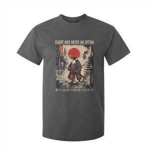 Flight was Never an Option Samurai Penguin Japanese T Shirt For Kid Vintage Graphic Ukiyo-e Art Funny TS14 Dark Heather Print Your Wear