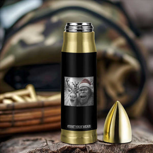 Funny Bigfoot Selfie Christmas Bullet Tumbler Santa Reindeer Sasquatch Xmas TS14 Print Your Wear