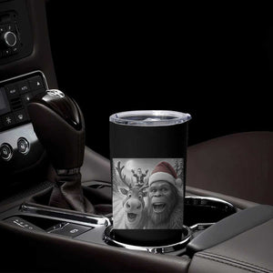 Funny Bigfoot Selfie Christmas Tumbler Cup Santa Reindeer Sasquatch Xmas TS14 Print Your Wear