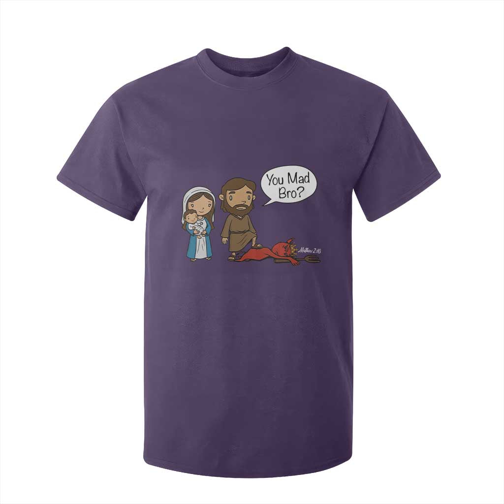 Funny Christian T Shirt For Kid You Mad Bro Matthew 2:16 TS14 Purple Print Your Wear