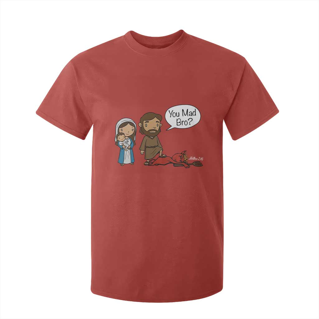 Funny Christian T Shirt For Kid You Mad Bro Matthew 2:16 TS14 Red Print Your Wear